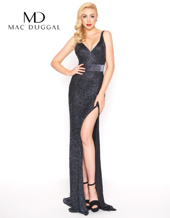 Mac Duggal Black White Red